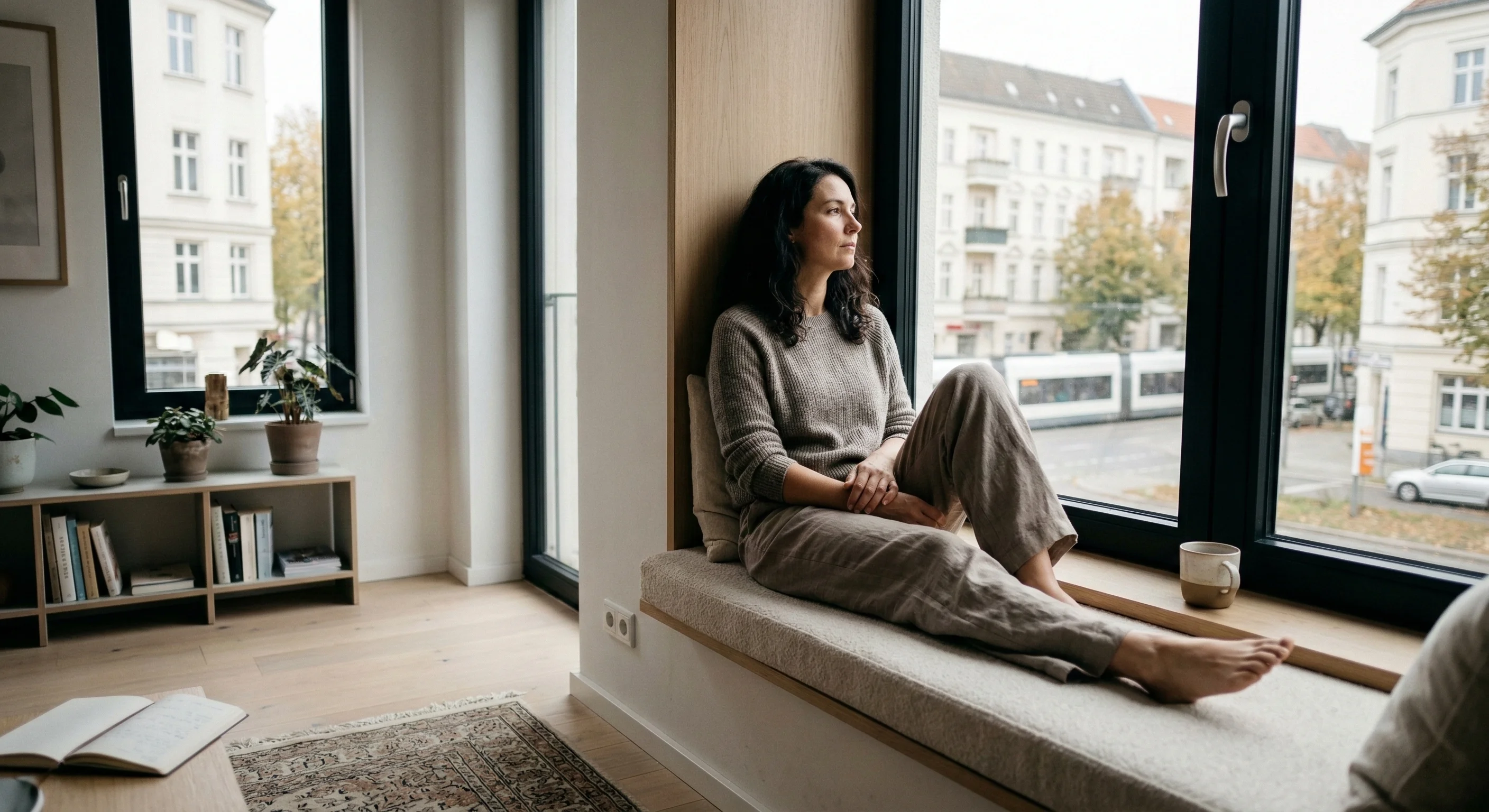 Person journaling while reflecting on personal challenges