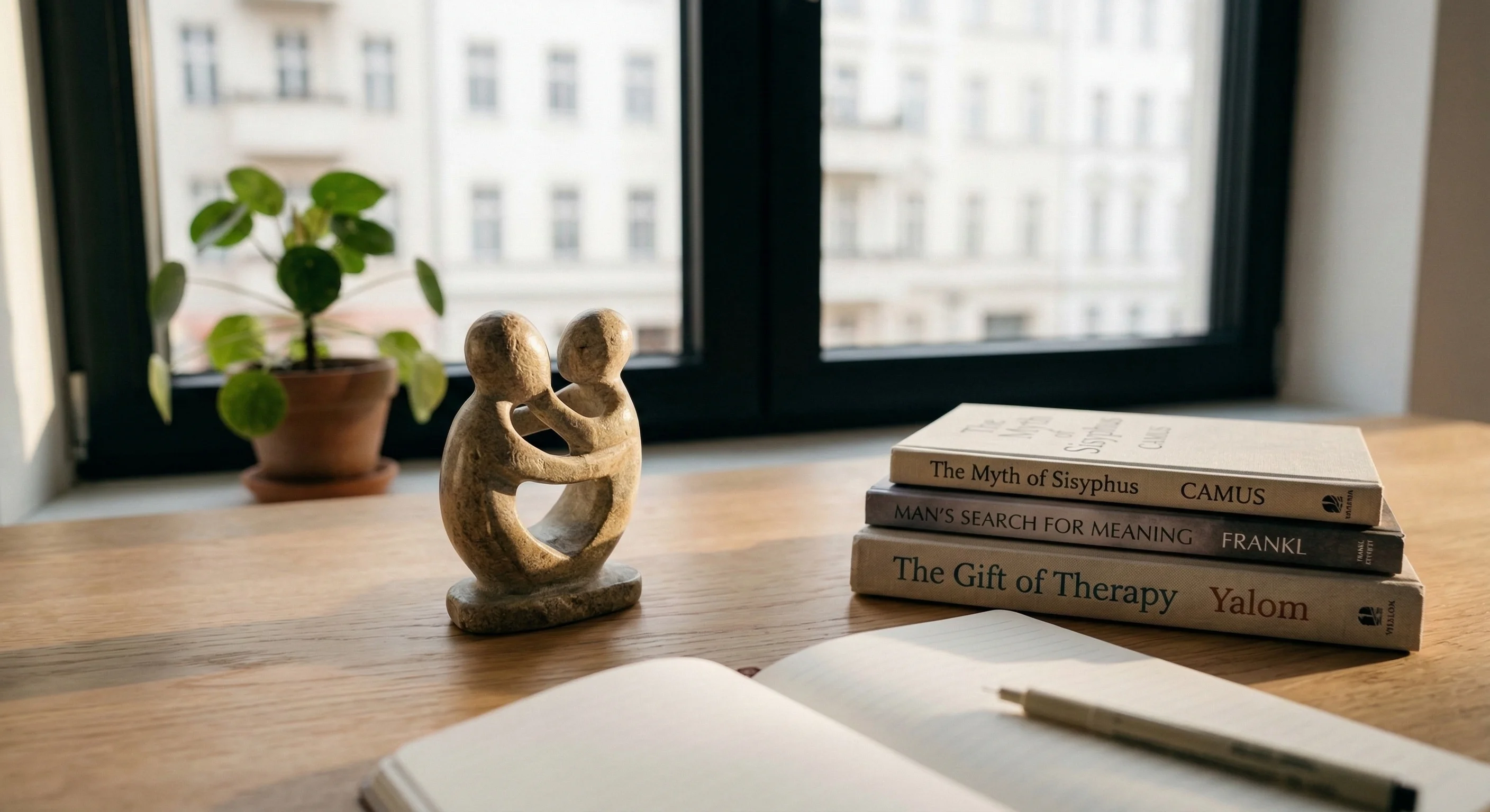 Professional portrait of psychotherapist specializing in therapy for expats